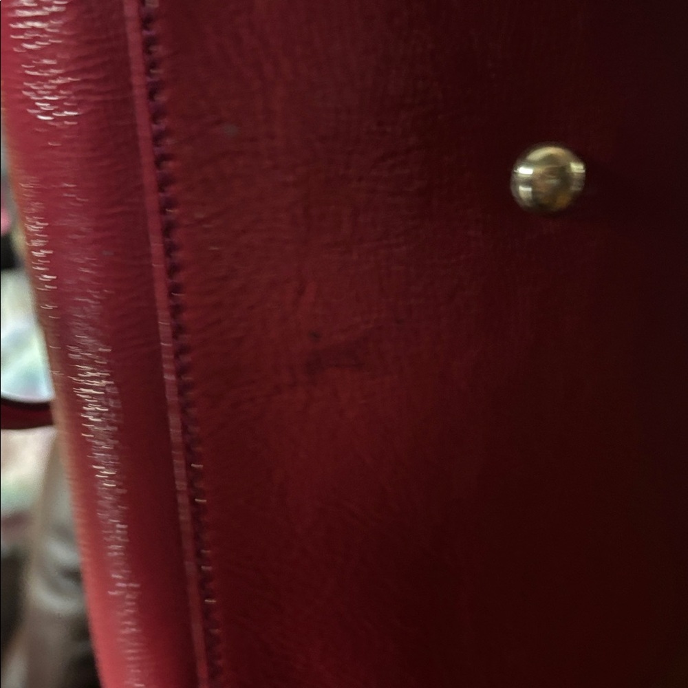 Gucci Soho Patent Leather Top Handle Bag Fuchsia Pink Interlocking G - Picture 9 of 14